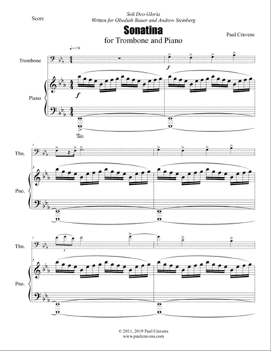 Sonatina for Trombone and Piano