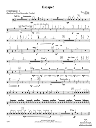 Escape!: 3rd Percussion