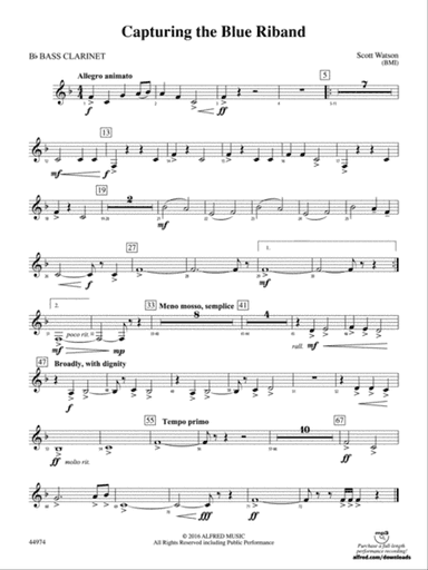 Capturing the Blue Riband: B-flat Bass Clarinet