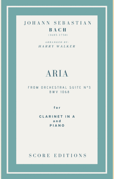 Bach Air from Suite No.3 (for Clarinet in A and Piano)