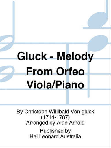 Gluck - Melody From Orfeo Viola/Piano