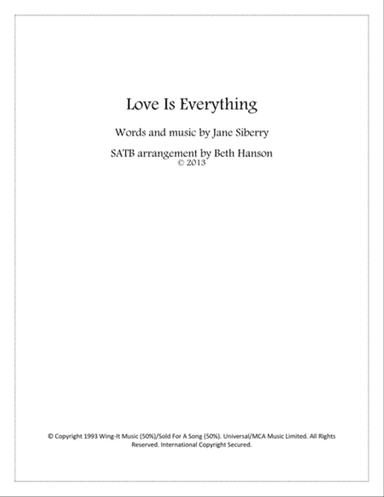 Love Is Everything