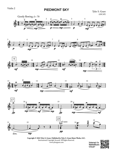 Piedmont Sky: 2nd Violin