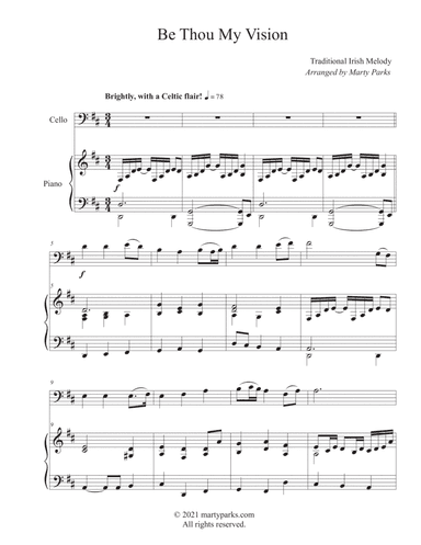 Be Thou My Vision (Cello-Piano)