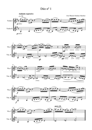 Dúo para 2 violines nº 1