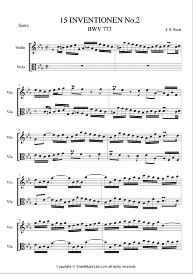 Invention No.2 BWV 773