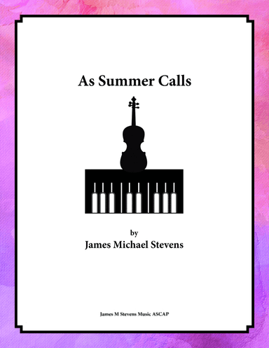 As Summer Calls - Violin & Piano