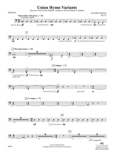 Union Hymn Variants: Timpani