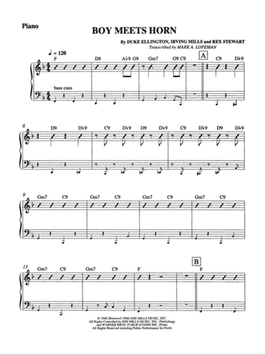 Boy Meets Horn: Piano Accompaniment