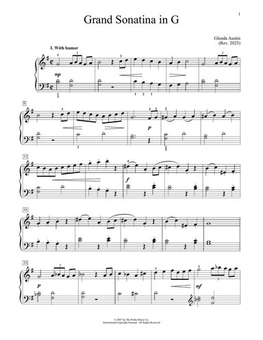 Grand Sonatina In G