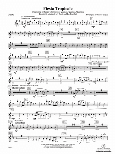 Fiesta Tropicale: Oboe