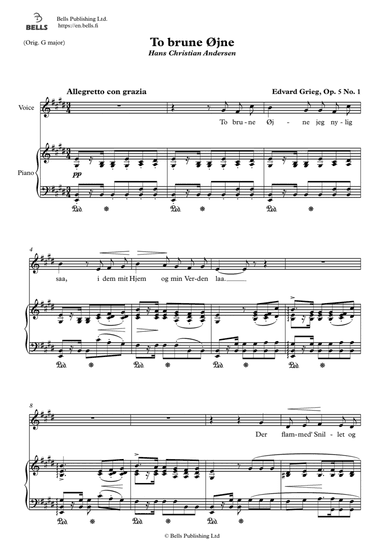 To brune Ojne, Op. 5 No. 1