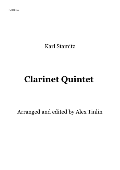 Quintet for Clarinet and Strings