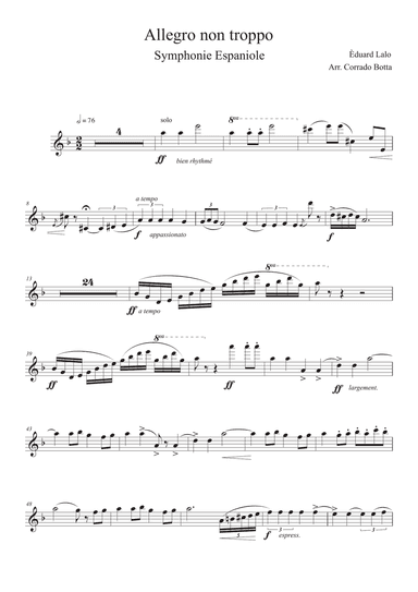 Allegro non Troppo, Edouard Lalo Symphonie Espagnole