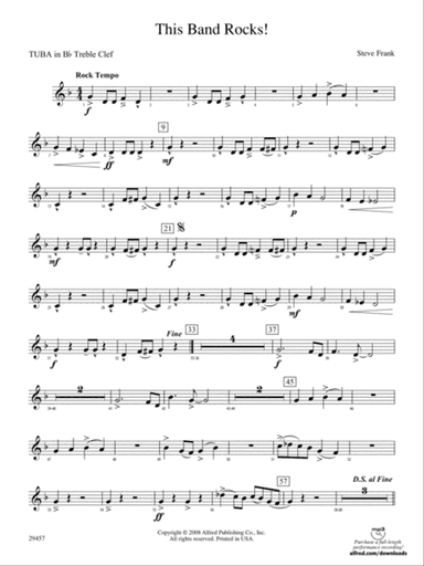 This Band Rocks!: (wp) B-flat Tuba T.C.