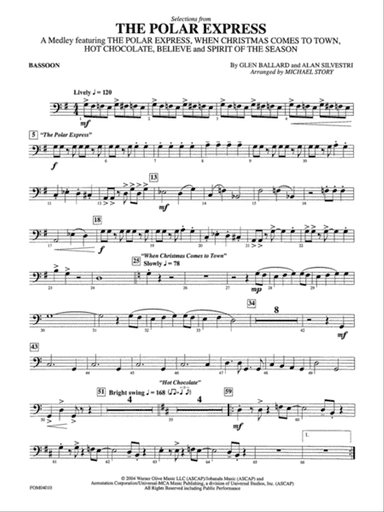 The Polar Express, Selections from: Bassoon