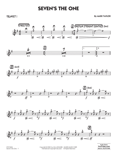 Seven's The One - Trumpet 1