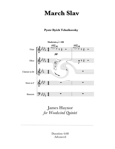 March Slav for Woodwind Quintet