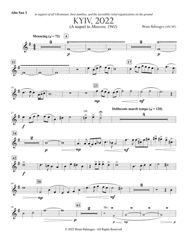 Kyiv, 2022: E-flat Alto Saxophone