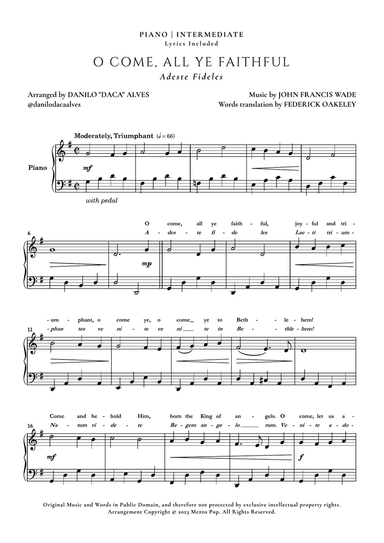 O Come, All Ye Faithful