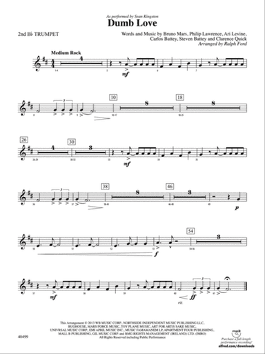 Dumb Love: 2nd B-flat Trumpet