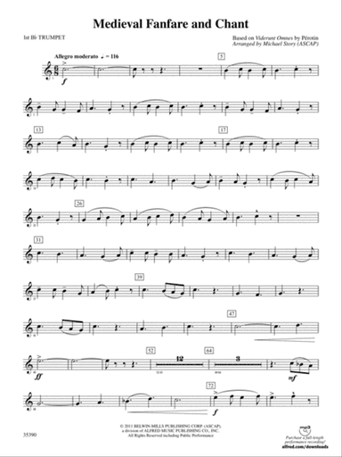 Medieval Fanfare and Chant: 1st B-flat Trumpet