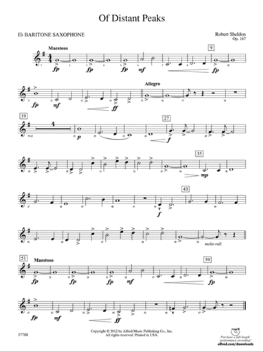 Of Distant Peaks: E-flat Baritone Saxophone
