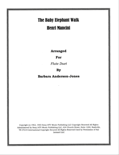 Baby Elephant Walk from the Paramount Picture HATARI!