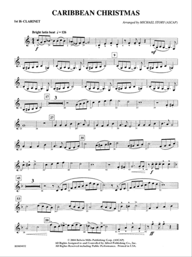 Caribbean Christmas: 1st B-flat Clarinet
