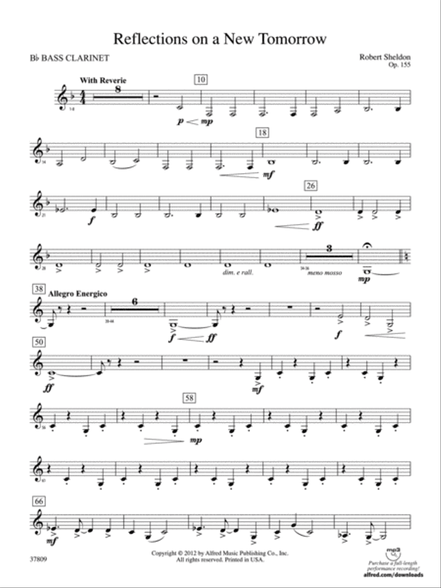 Reflections on a New Tomorrow: B-flat Bass Clarinet
