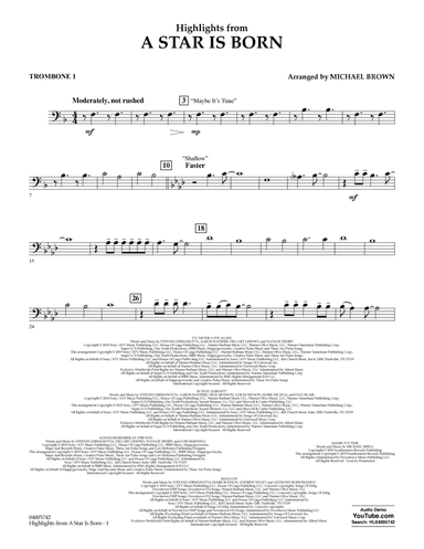 Highlights from A Star Is Born - Trombone 1