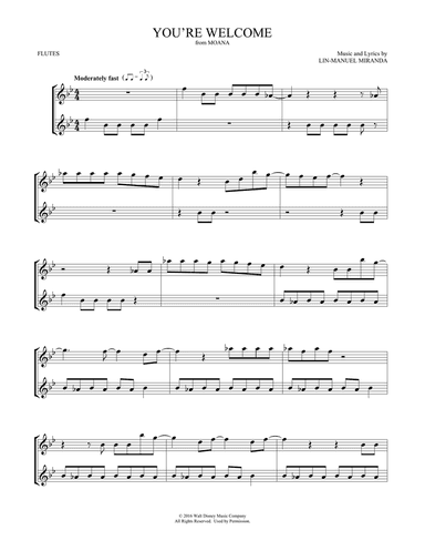 You're Welcome (from Moana) (arr. Mark Phillips)