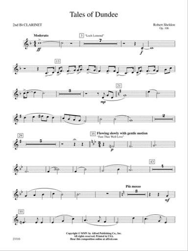 Tales of Dundee: 2nd B-flat Clarinet