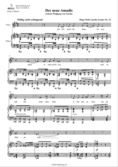 Der neue Amadis (E minor)