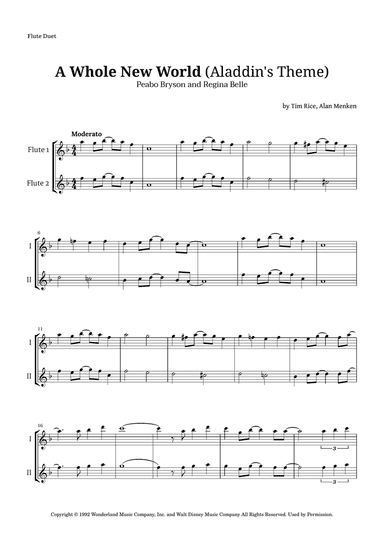 A Whole New World (aladdin's Theme)