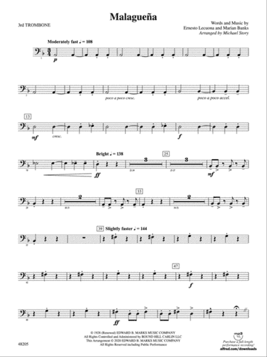 Malagueña: 3rd Trombone