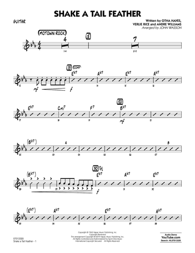 Shake a Tail Feather (arr. John Wasson) - Guitar
