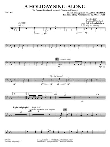 A Holiday Sing-Along - Timpani