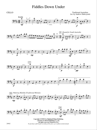 Fiddles Down Under: Cello