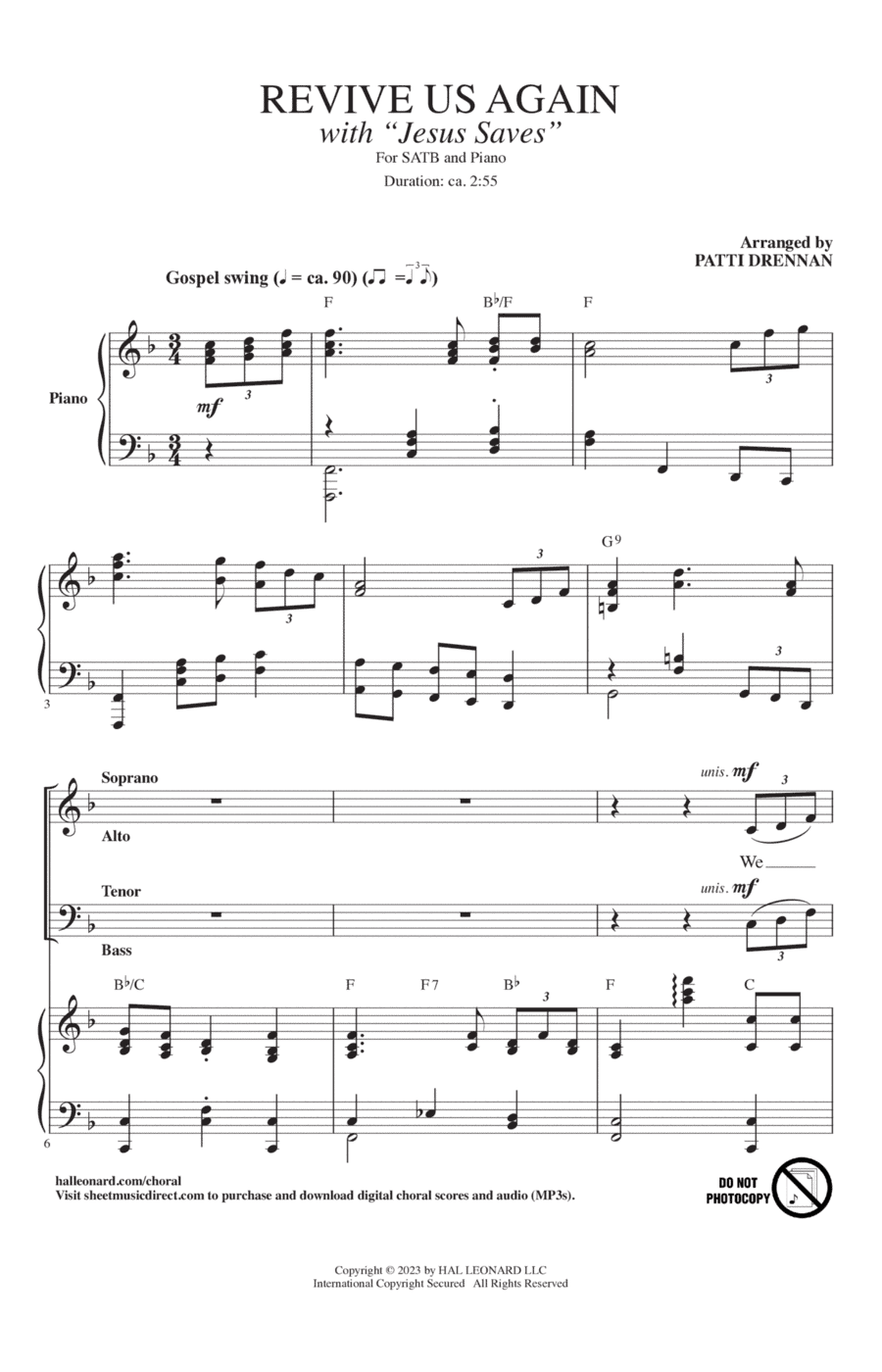 Revive Us Again (with "Jesus Saves")