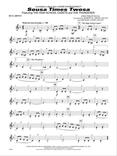 Sousa Times Twosa: 1st B-flat Clarinet