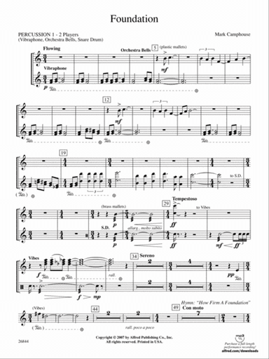 Foundation: 1st Percussion