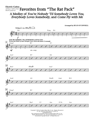 Favorites from "The Rat Pack" (arr. Ryan O'Connell) - Guitar