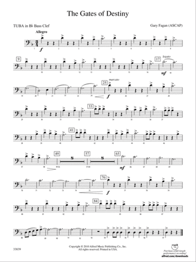 The Gates of Destiny: (wp) B-flat Tuba B.C.