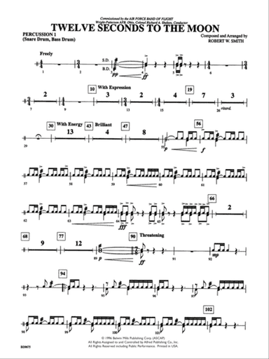 Twelve Seconds to the Moon: 1st Percussion