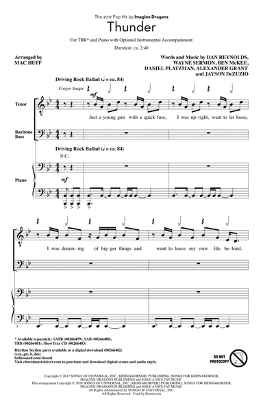 Thunder (arr. Mac Huff)