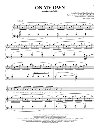 On My Own (from Les Miserables)