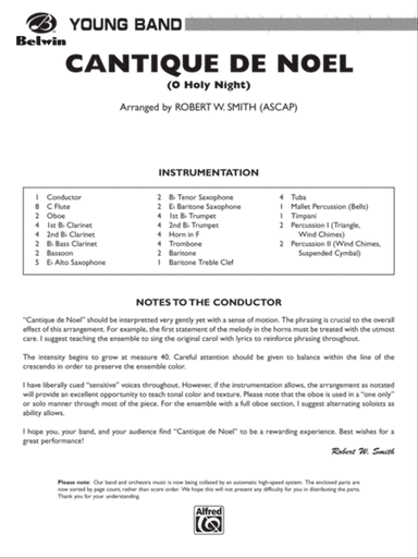 Cantique de Noel (O Holy Night): Score
