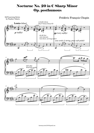 Nocturne in C Sharp Minor Op. 20 Op. Posthumous - Frederic Chopin
