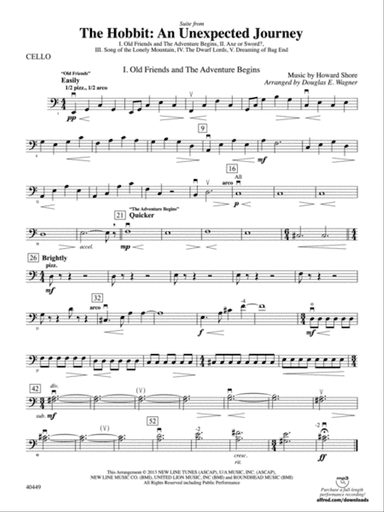 The Hobbit: An Unexpected Journey, Suite from: Cello